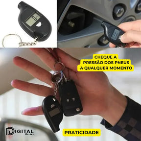 Chaveiro Medidor Pressao Pneu