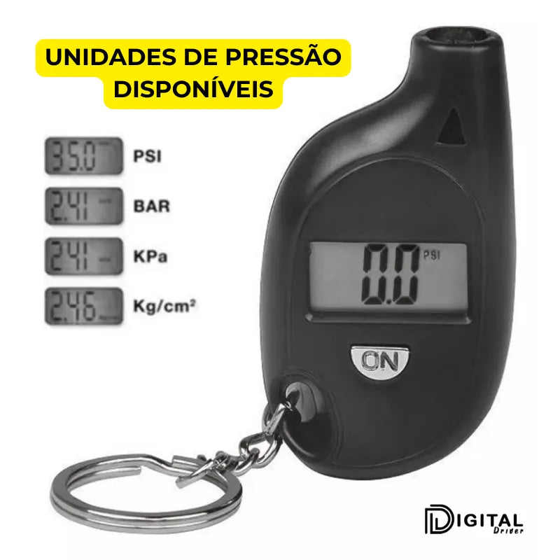 Chaveiro Medidor Pressao Pneu