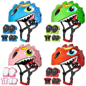 Kit Capacete Joelheira Infantil