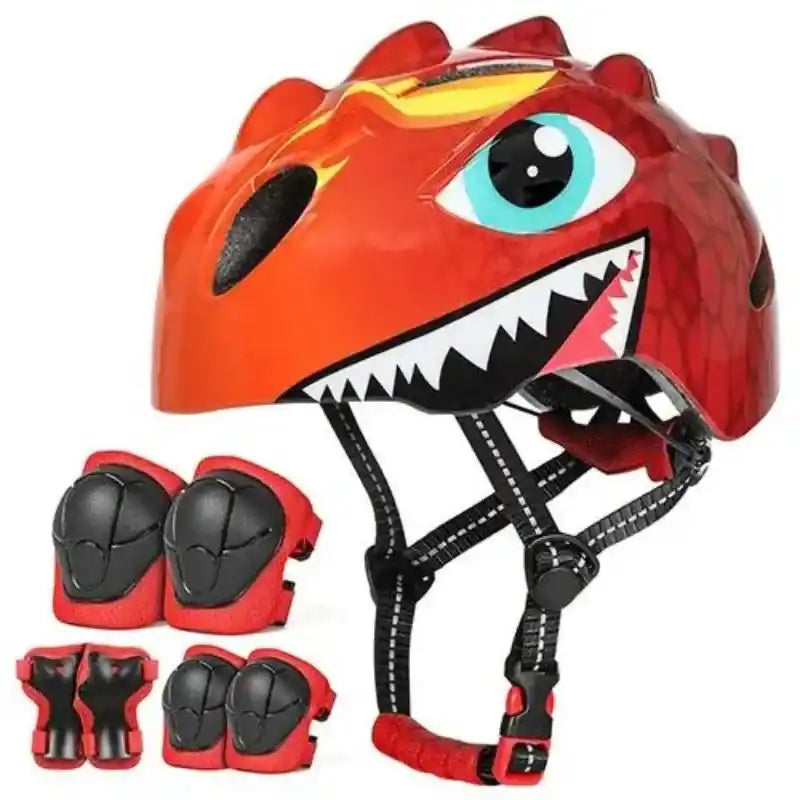 Kit Capacete Joelheira Infantil