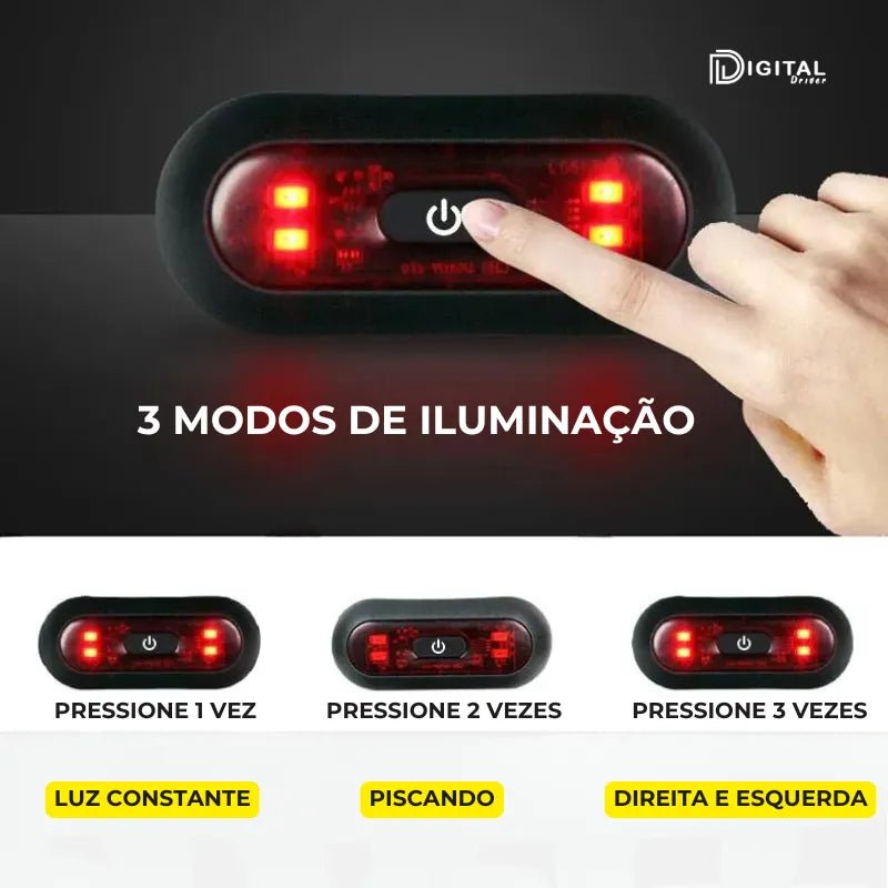 Luz Traseira Capacete